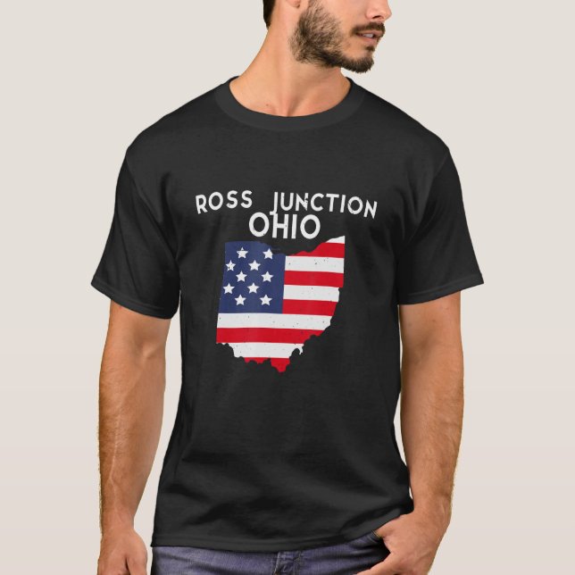 Ross and Mingo Junction Ohio USA State America Tra T-Shirt (Front)