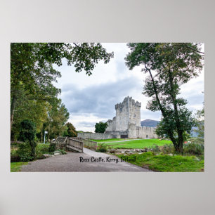 Ross Castle, Kerry, Ireland, Postcard Poster