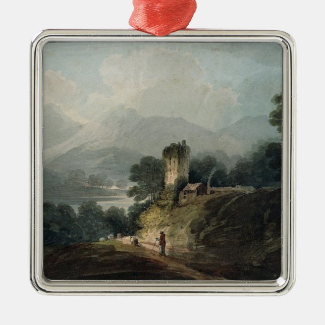 Ross Castle, Killarney, County Kerry Metal Tree Decoration (Front)