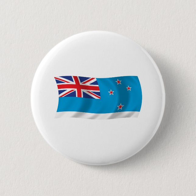Ross Dependency Flag Button (Front)