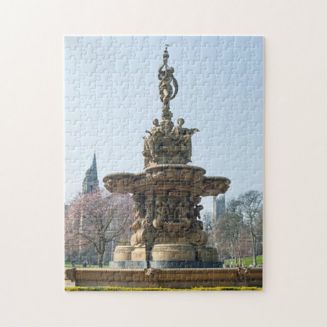Ross Fountain, Edinburgh Castle, Scotland Jigsaw Puzzle (Vertical)