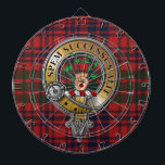 Ross Tartan & Badge Dartboard<br><div class="desc">Perfect for the games,  or gift. Use the EDIT DESIGN button and TRANSFER THIS DESIGN to any one of more than 1000 different products. Customise with photo and add text to create a unique gift sure to be a hit at the family reunion or Highland Games.</div>