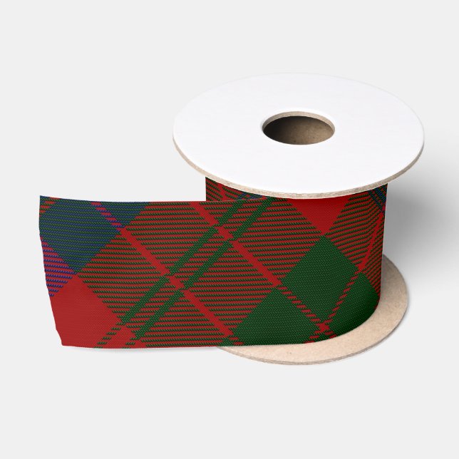Ross Tartan (modern version) Satin Ribbon (Spool)