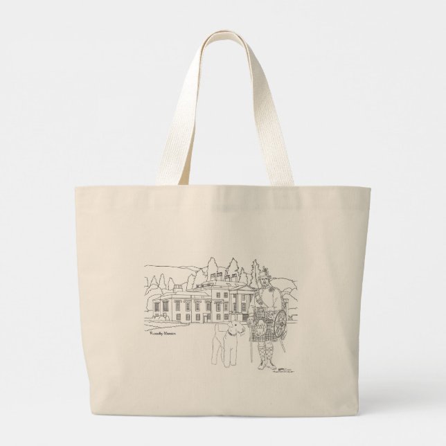 Rossdhu Mansion Scotland Tote Bag (Back)