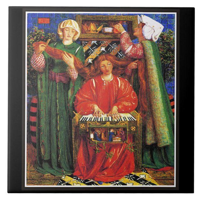 Rossetti - A Christmas Carol Tile (Front)