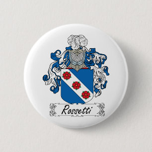 Rossetti Family Crest 6 Cm Round Badge