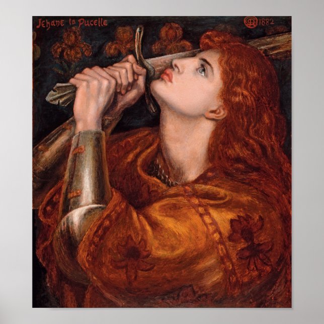 Rossetti Joan of Arc CC0761 Cardstock Poster (Front)