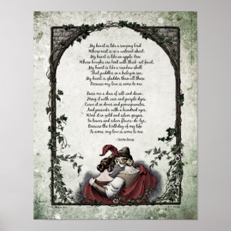 Rossetti "Love" Victorian Art Poem 11x14 Poster