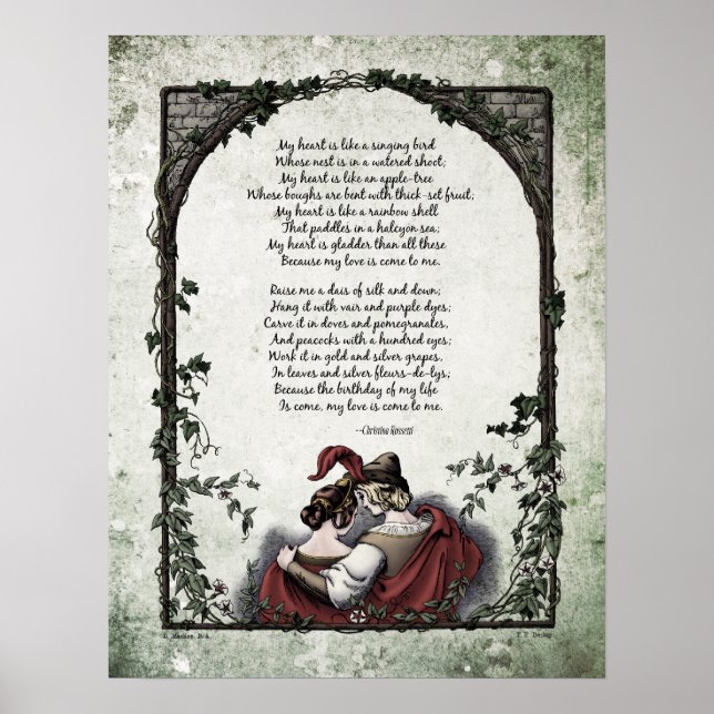 Rossetti "Love" Victorian Art Poster (Front)