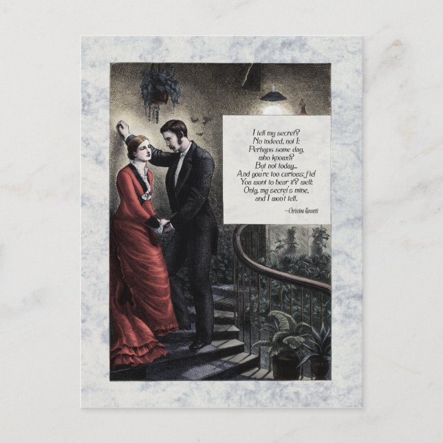 Rossetti "My Secret" Victorian Postcard (Front)