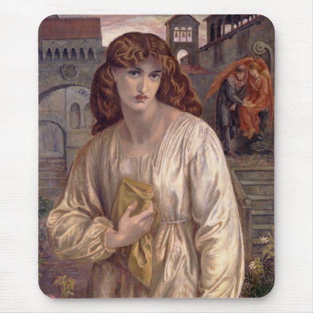 Rossetti | Salutation of Beatrice | Dante CC0002 Mouse Mat (Front)