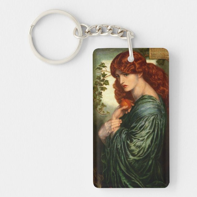 Rossetti's Proserpine Key Ring (Front)