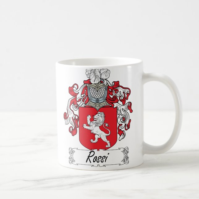 Rossi Family Crest Coffee Mug (Right)