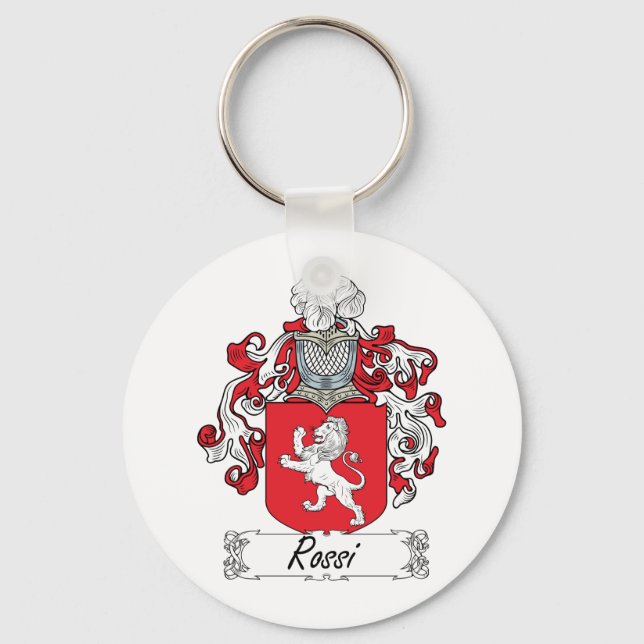 Rossi Family Crest Key Ring (Front)