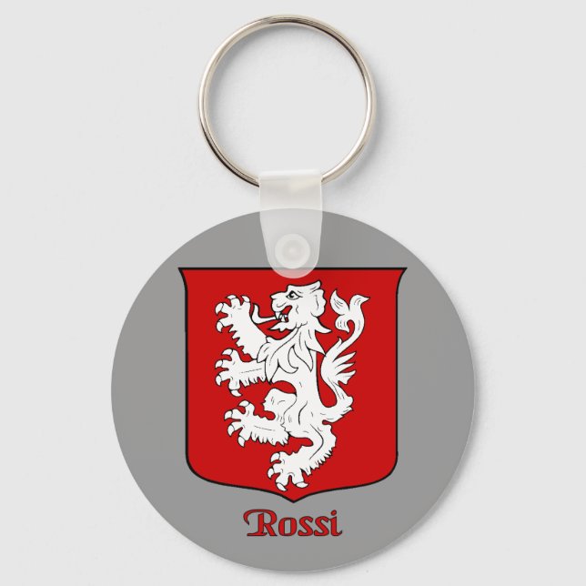Rossi Family Shield Keychain (Front)