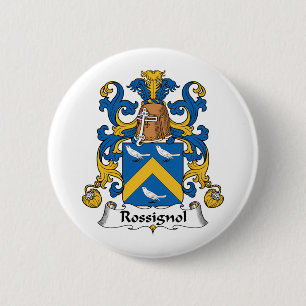 Rossignol Family Crest 6 Cm Round Badge