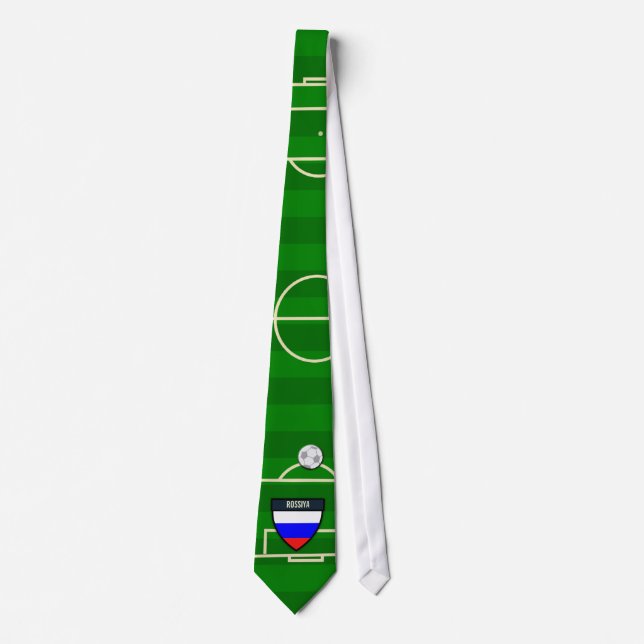 Rossiya Russia Soccer Field Football Tie (Front)