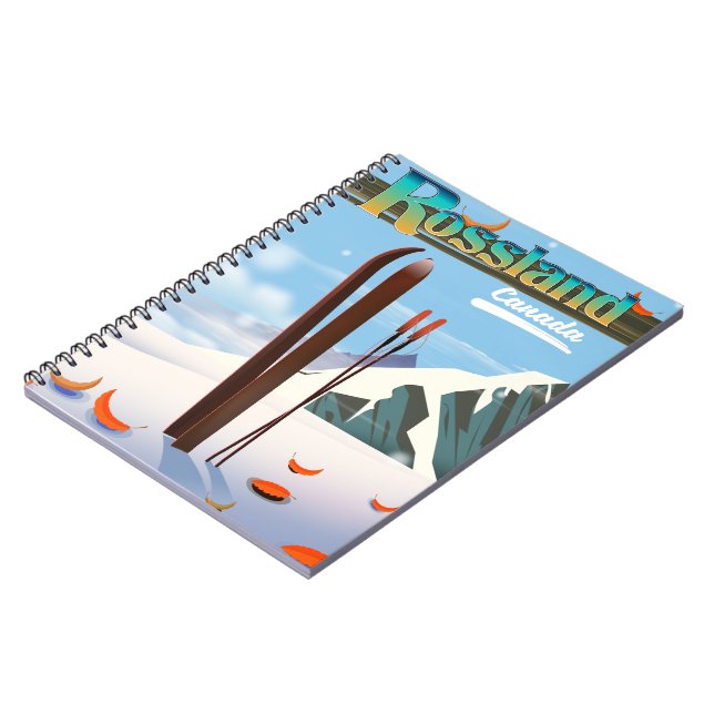 Rossland Canada travel poster. Notebook (Left Side)