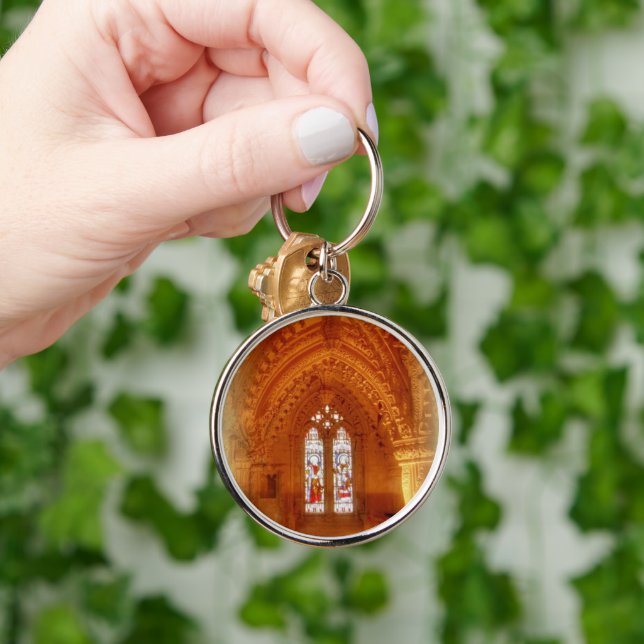 Rosslyn Chapel Interior Key Ring (Hand)