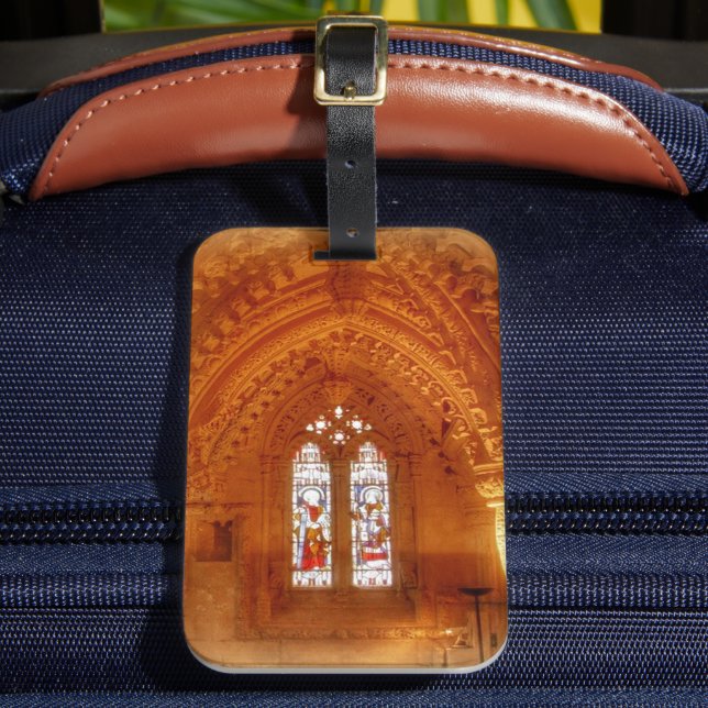 Rosslyn Chapel Interior Luggage Tag (Front Insitu 2)