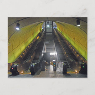 Rosslyn Metro Station Escalators 001 Postcard