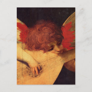 Rosso Fiorentino Musician Angel Postcard