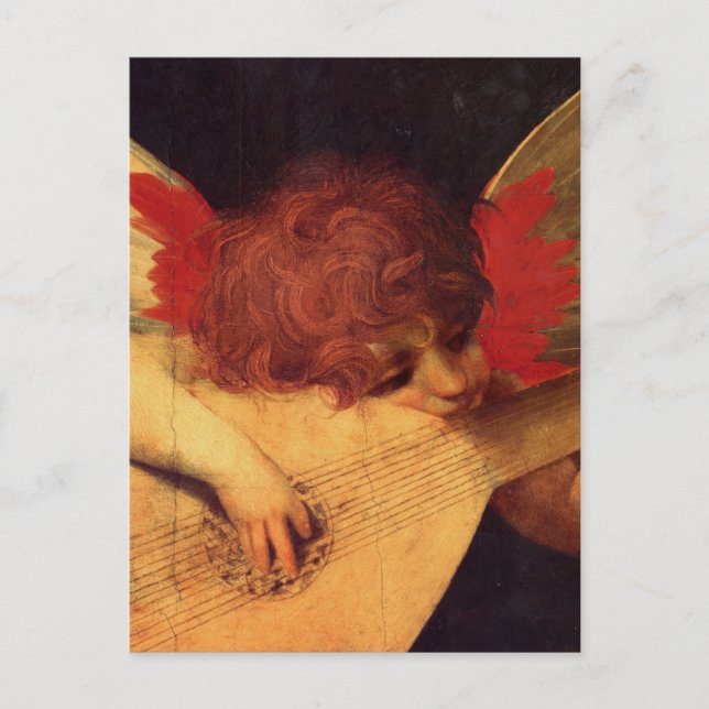 Rosso Fiorentino Musician Angel Postcard (Front)