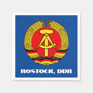 Rostock, DDR, Rostock, Socialist East Germany Napkin