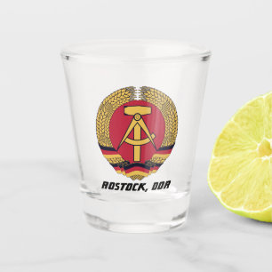 Rostock, DDR, Rostock, Socialist East Germany Shot Glass