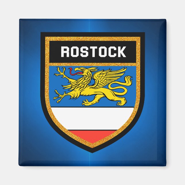 Rostock Flag Magnet (Front)