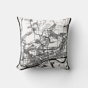 Rostov-on-Don Russia City Map Cushion