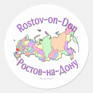 Rostov-on-Don Russia Classic Round Sticker