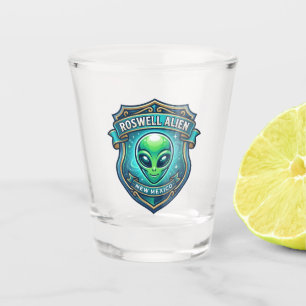Roswell Alien USA Shot Glass