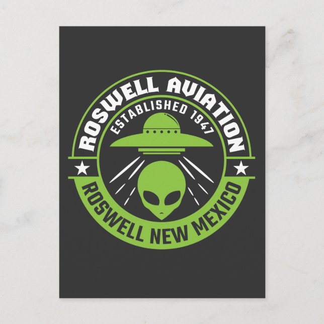 Roswell Aviation Established 1947 Postcard (Front)