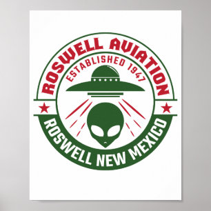 Roswell Aviation Established 1947 Poster