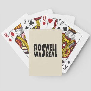 Roswell crash of alien spaceship was real playing cards