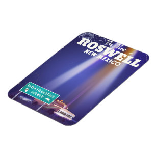 Roswell Extraterrestrial Highway travel poster Magnet
