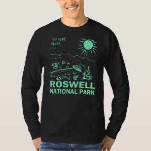 Roswell National Park Grey Alien Ufo Crash Flying  T-Shirt