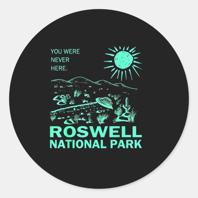 Roswell National Park New Mexico  Classic Round Sticker (Front)