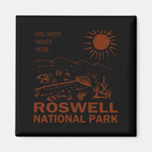 Roswell National Park Ufo Flying Saucer Aliens _1 Magnet