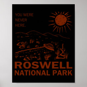 Roswell National Park Ufo Flying Saucer Aliens _1  Poster