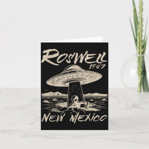 Roswell New Mexico 1947 Alien Abduction Ufo Crash  Card