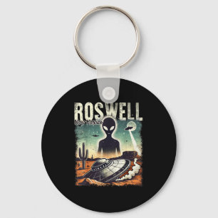 Roswell New Mexico 1947 Alien Abduction Ufo Crash  Key Ring