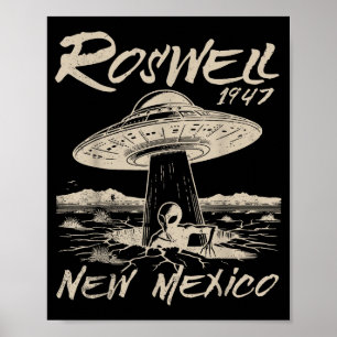 Roswell New Mexico 1947 Alien Abduction Ufo Crash  Poster