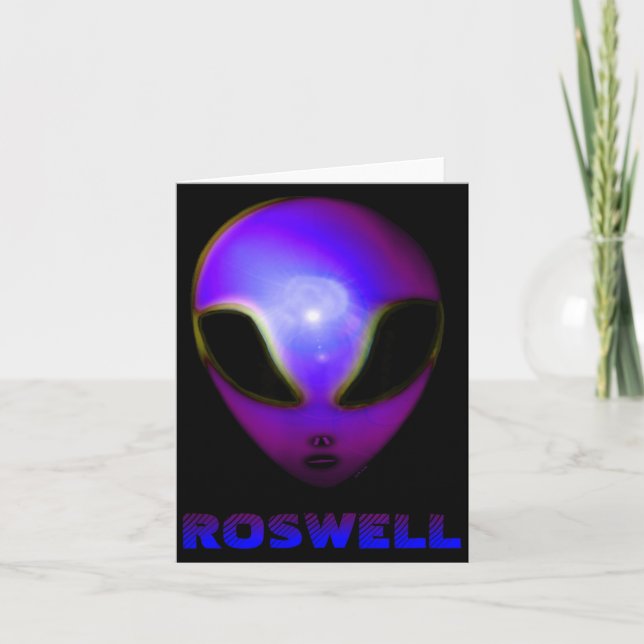 Roswell New Mexico Alien  Card (Front)