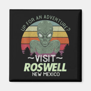Roswell New Mexico Alien Head Funny Souvenir Quote Magnet