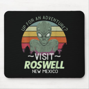 Roswell New Mexico Alien Head Funny Souvenir Quote Mouse Mat