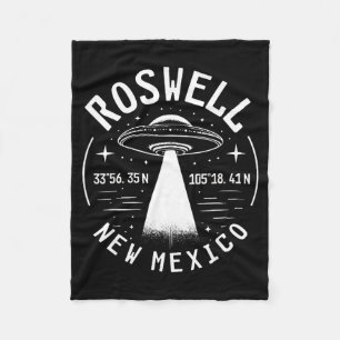 Roswell New Mexico Alien Ufo Area 51  Fleece Blanket