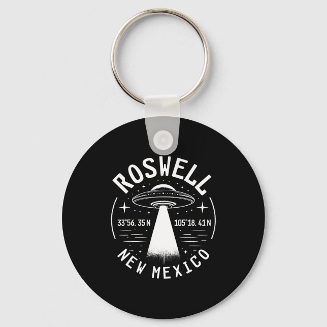 Roswell New Mexico Alien Ufo Area 51  Key Ring (Front)