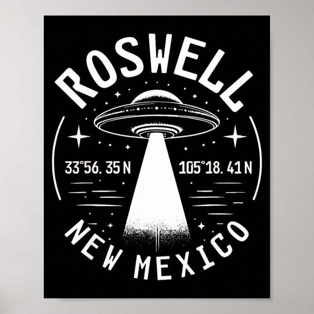 Roswell New Mexico Alien Ufo Area 51  Poster (Front)